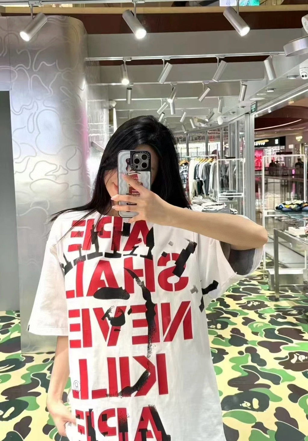 BAPE SS25 "Ape Shall Never Kill Ape" Oversized Heavyweight Unisex T-Shirt