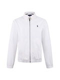 Polo Ralph Lauren Men’s Zip‑Up Harrington Jacket With Navy Pony Embroidery