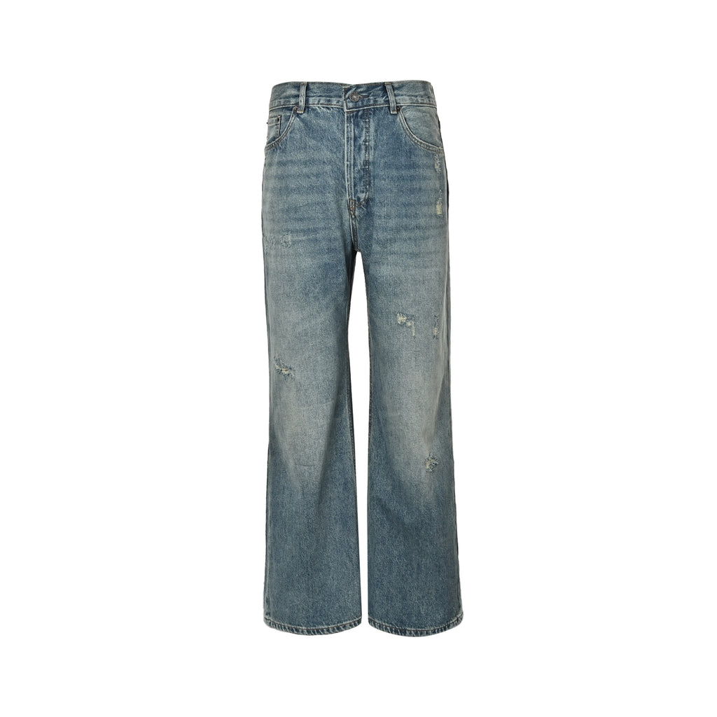 Acne Studios Distressed Wide‑Leg Jeans
