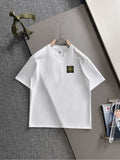 Stone Island Heavyweight Cotton Crew Neck T-Shirt with Left Chest Compass Badge