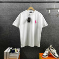Polo Ralph Lauren Men’s Crew‑Neck Short‑Sleeve T‑Shirt With Pink Pony Embroidery