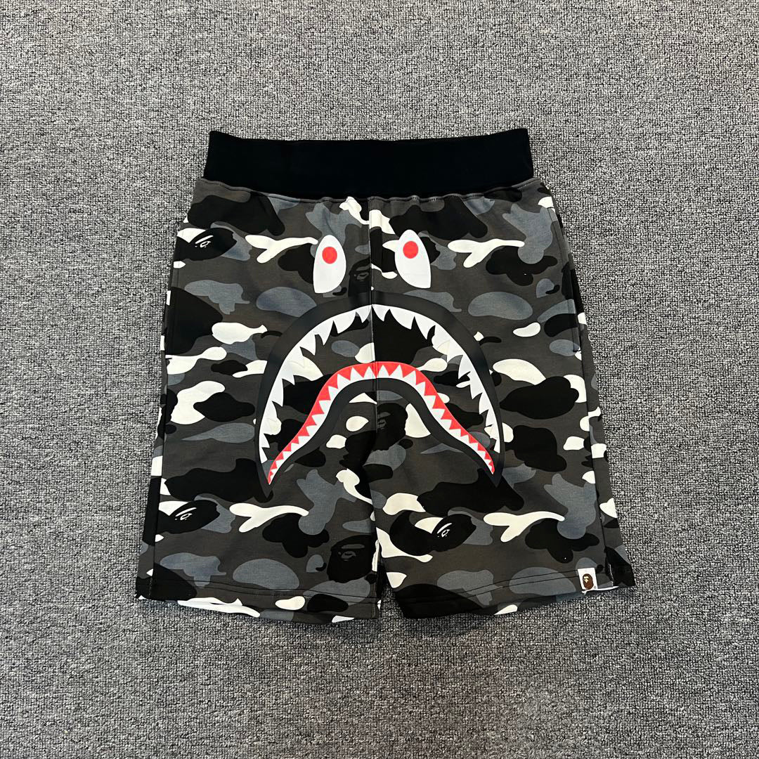 BAPE Glow-in-the-Dark City Camo Shark Shorts