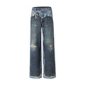 Acne Studios Distressed Wide‑Leg Denim Jeans