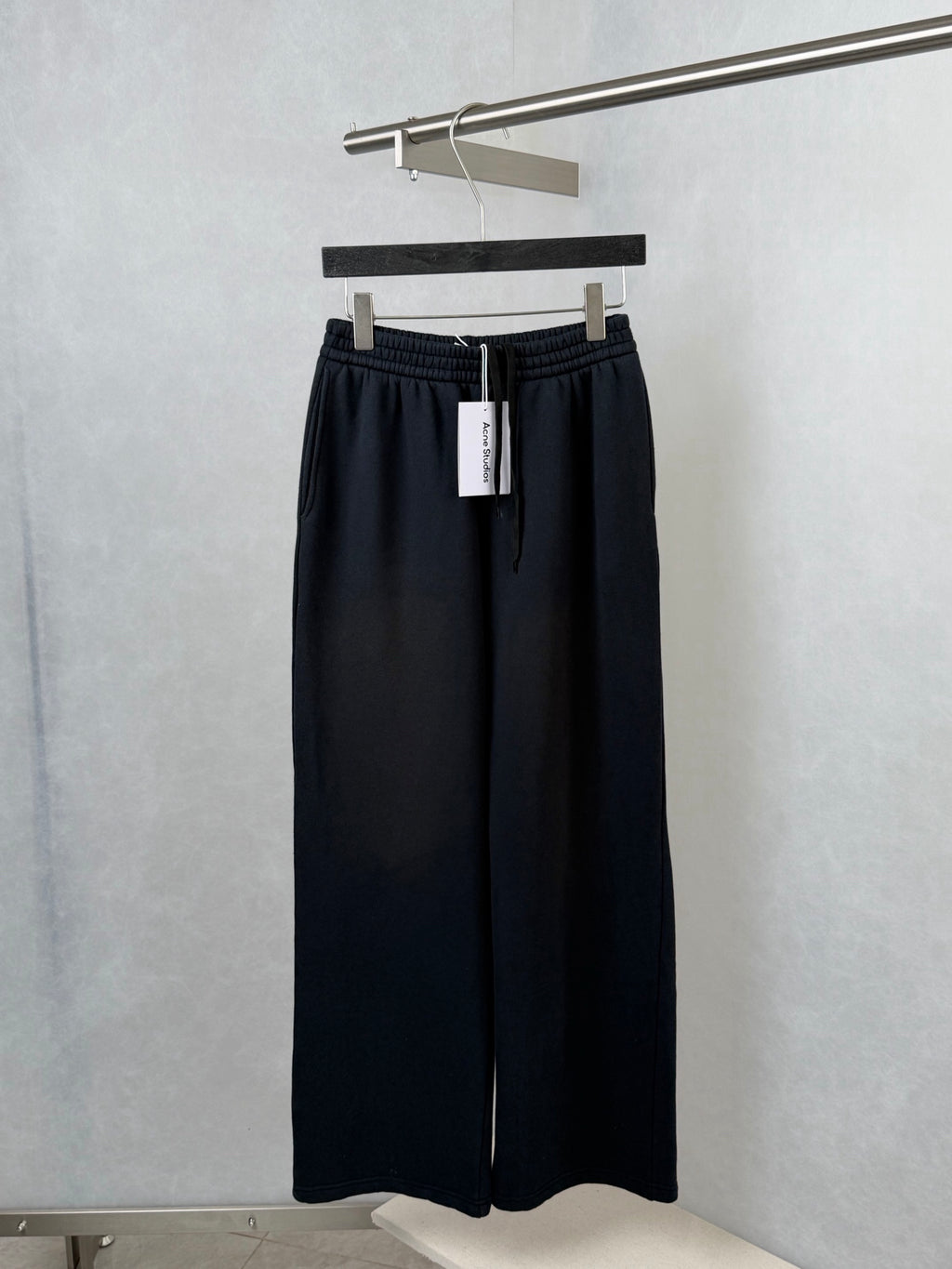 Acne Studios Drawstring Elastic‑Waist Wide‑Leg Sweatpants