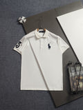 Ralph Lauren Men's Big Pony Short‑Sleeve Polo Shirt With Number‑3 Sleeve Logo