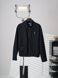 Polo Ralph Lauren Men’s Cotton Zip‑Up Harrington Jacket With Pony Embroidery