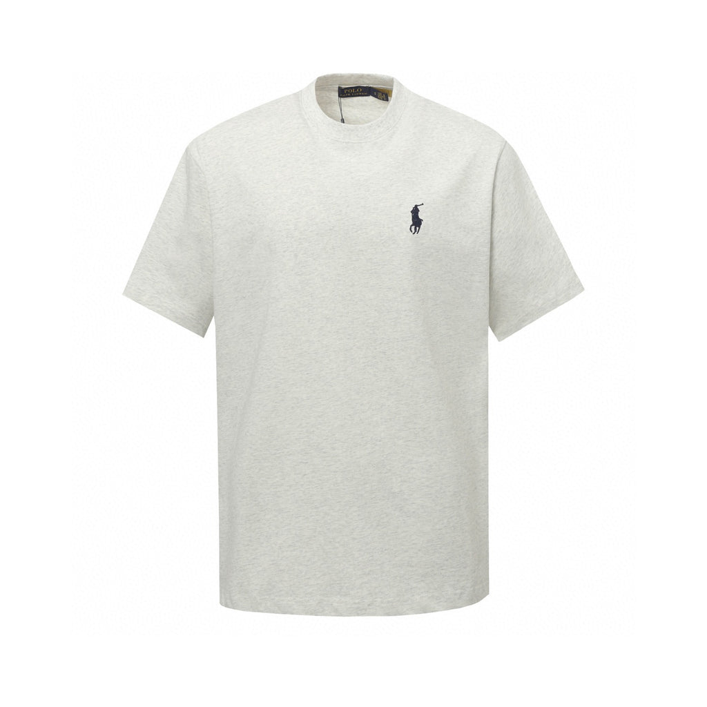 Ralph Lauren Men's Heather Crew‑Neck Short‑Sleeve Pony Logo T‑Shirt