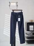 `Ralph Lauren Men's Navy Textured Straight‑Leg Casual Trousers`