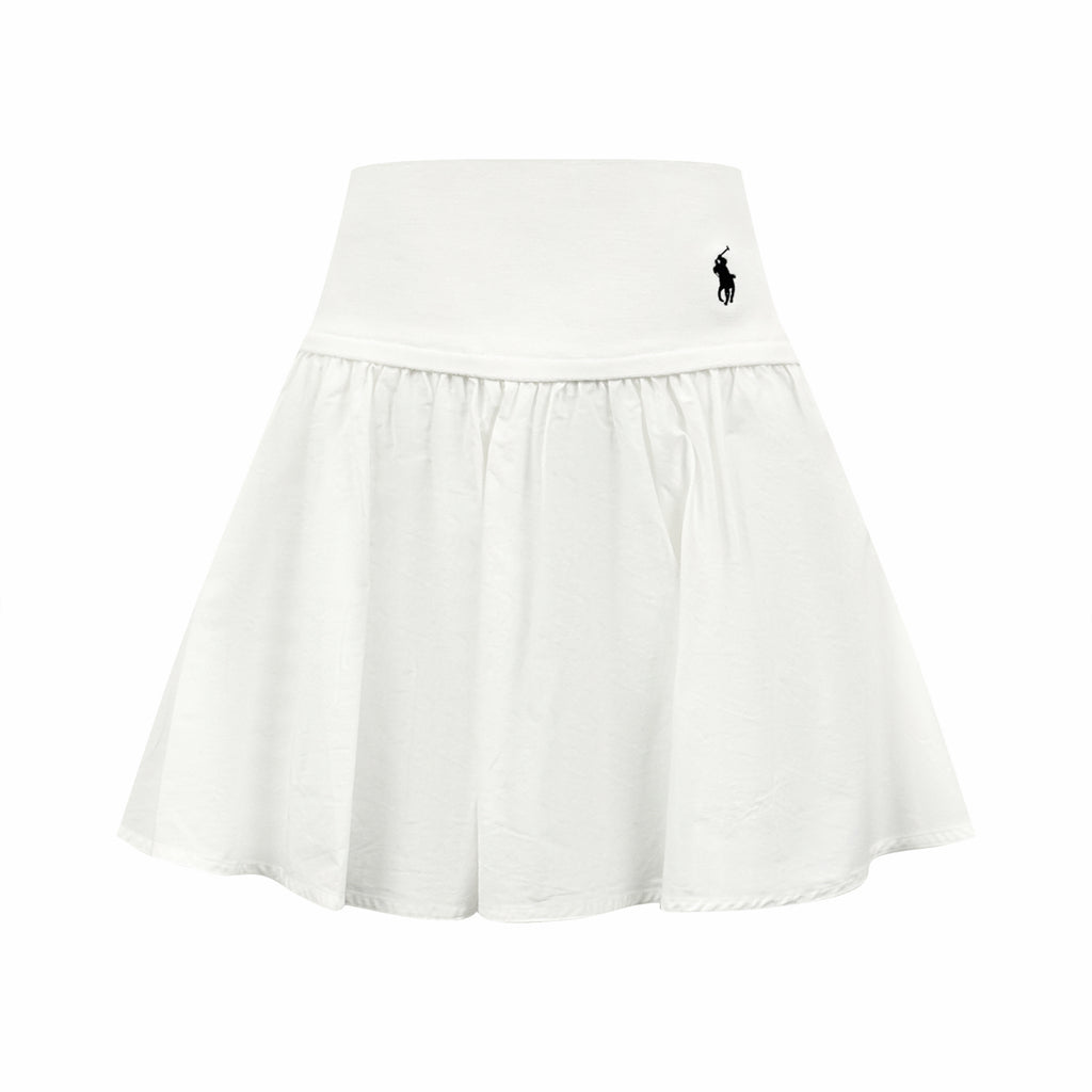Polo Ralph Lauren Women’s High‑Waist Pleated Mini Skirt With Pony Embroidery