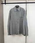 Acne Studios Oversized Long‑Sleeve Check Button‑Down Shirt