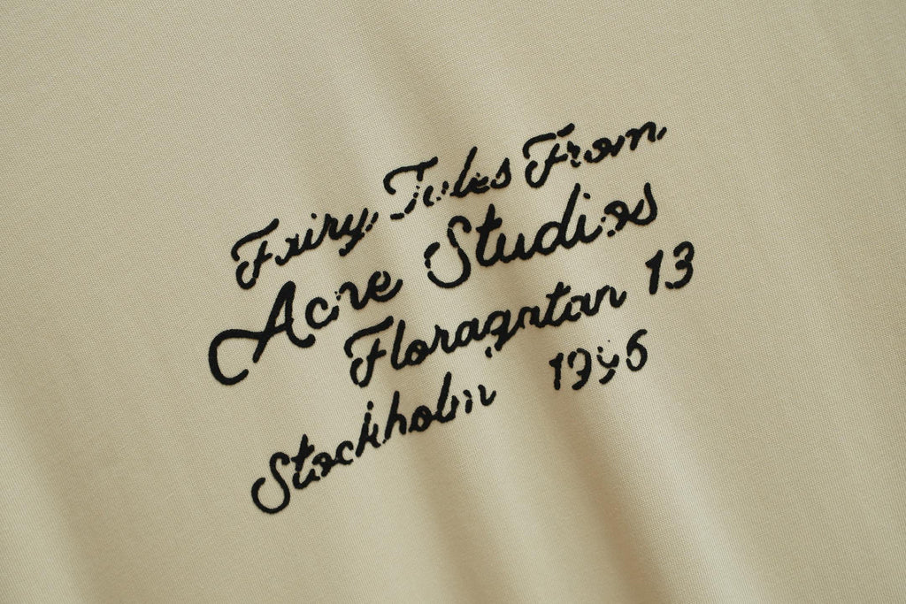 Acne Studios Fairy Tales Text‑Print Crew‑Neck Short‑Sleeve T‑Shirt