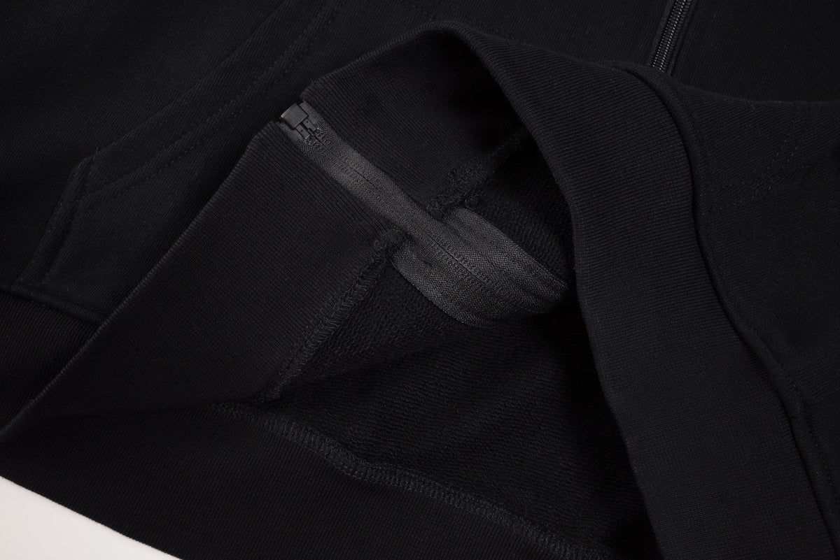 Stone Island Heavyweight Cotton Fleece Full-Zip Hoodie with Compass Badge