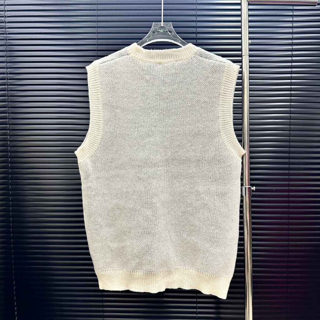 AMIRI Collegiate Logo Knit Vest & Drawstring Shorts Two‑Piece Set