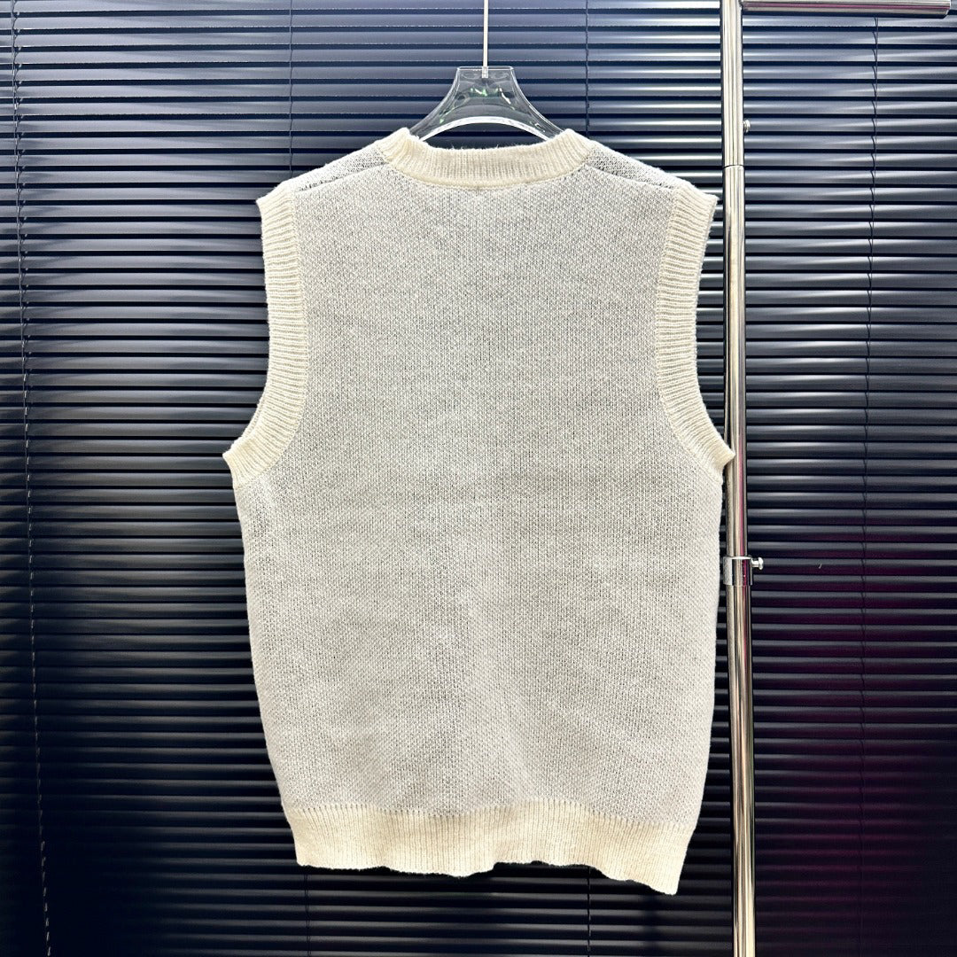 AMIRI Collegiate Logo Knit Vest & Drawstring Shorts Two‑Piece Set
