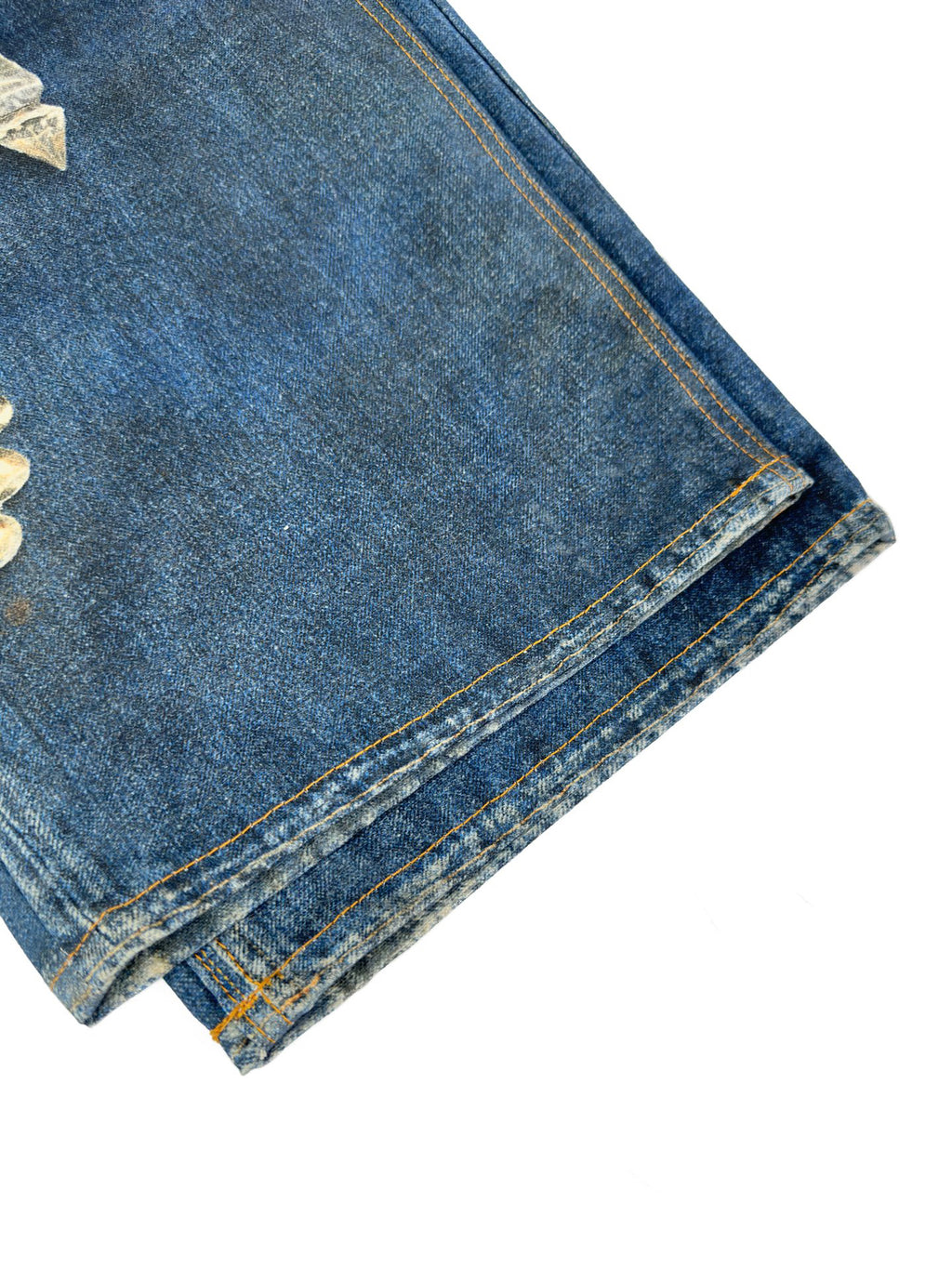 Acne Studios Ornate Graphic‑Print Wide‑Leg Denim Jeans