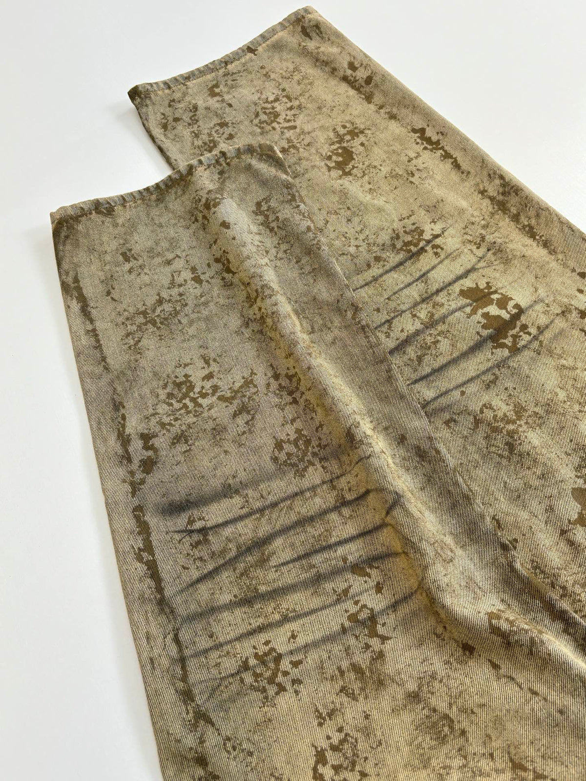 Acne Studios Vintage Distressed‑Print Wide‑Leg Jeans
