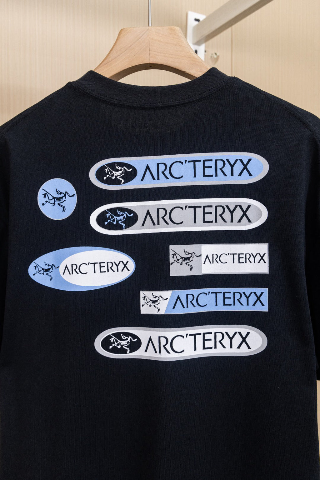 Arc'teryx Multi‑Logo Graphic Crew Neck Short‑Sleeve T‑Shirt, Unisex Relaxed Fit Tee