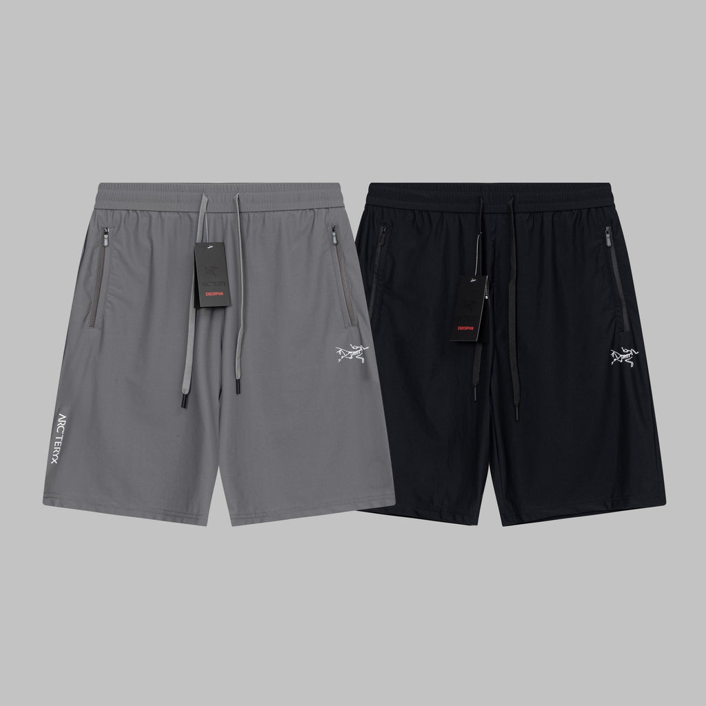 Arc'teryx Side Letter Logo Zipper Pocket Drawstring Outdoor Shorts