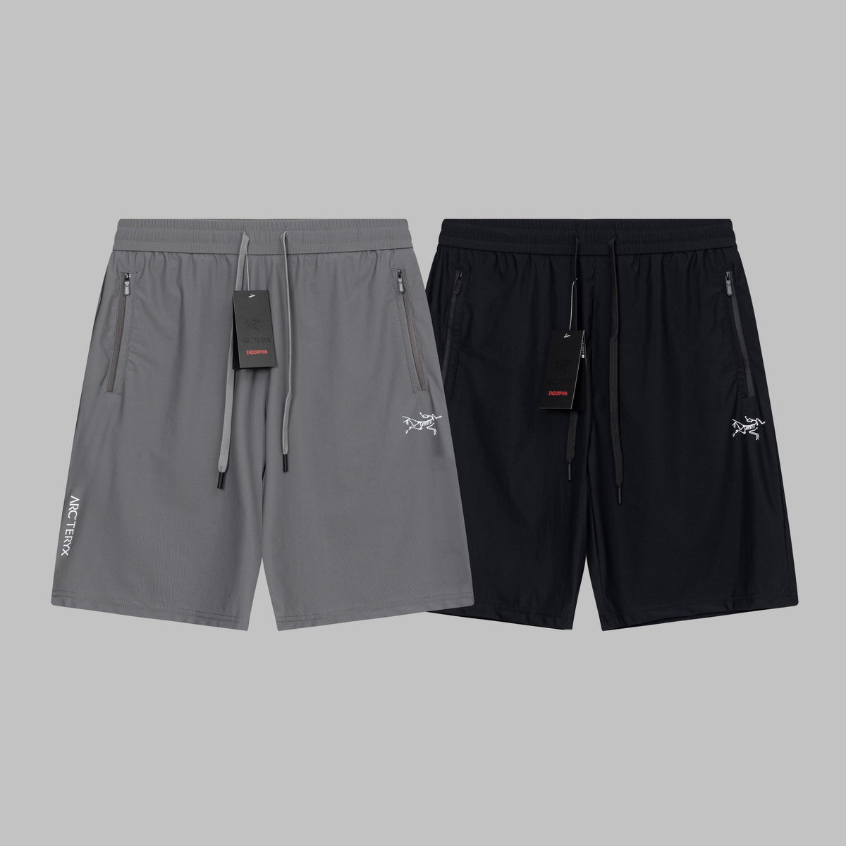 Arc'teryx Side Letter Logo Zipper Pocket Drawstring Outdoor Shorts