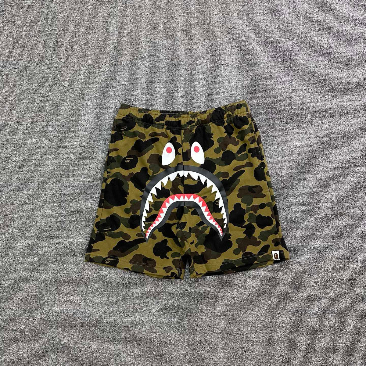 BAPE Camo Shark Shorts