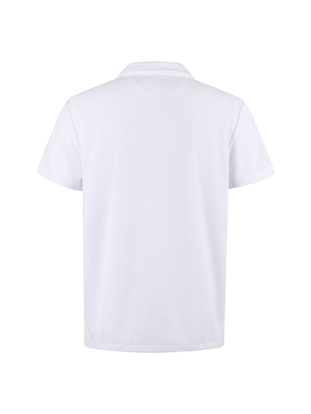 Polo Ralph Lauren Men's Terry‑Cloth Johnny Collar Pocket Short‑Sleeve Polo Shirt, Navy Pony Embroidery