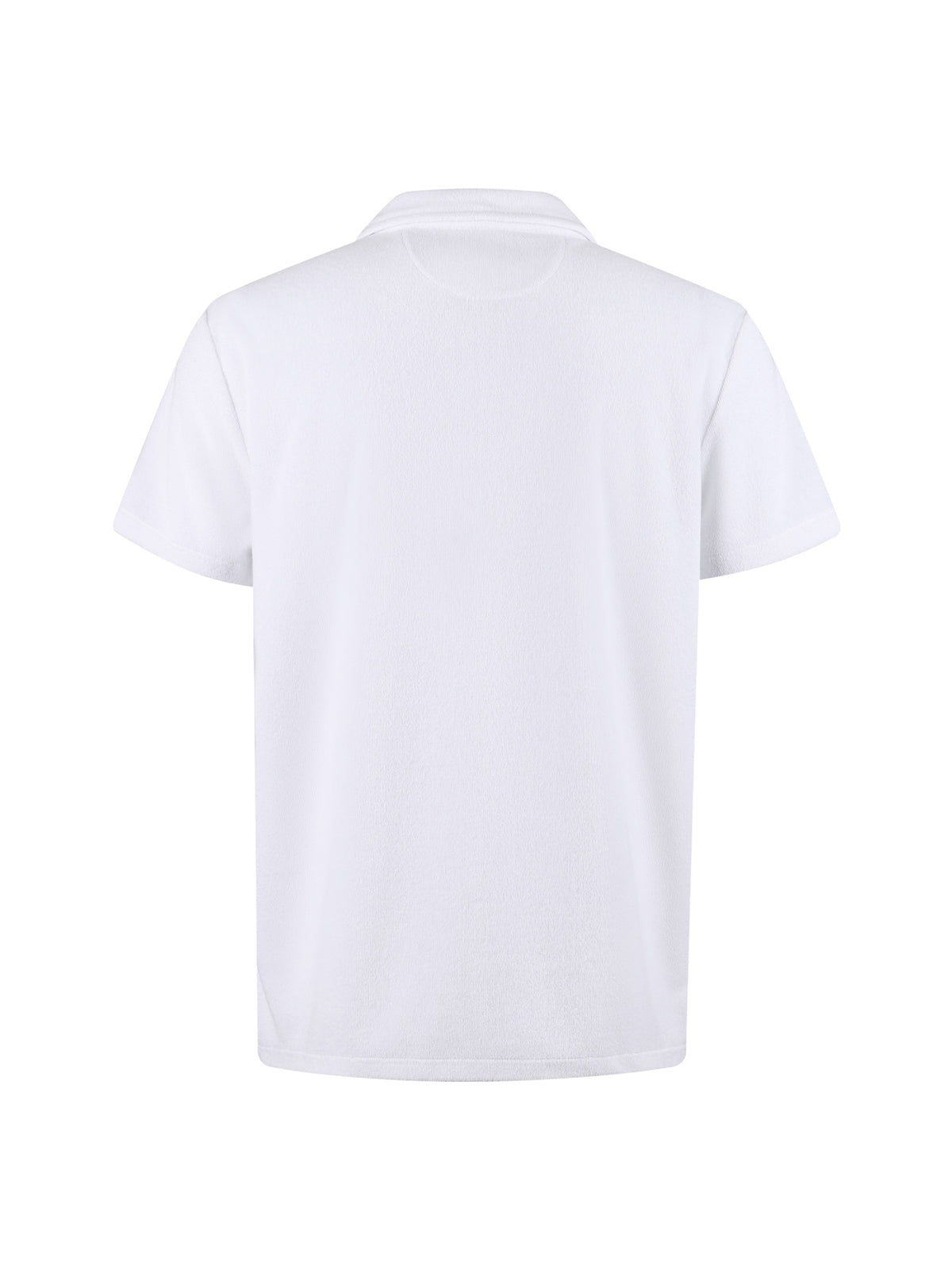 Polo Ralph Lauren Men's Terry‑Cloth Johnny Collar Pocket Short‑Sleeve Polo Shirt, Navy Pony Embroidery