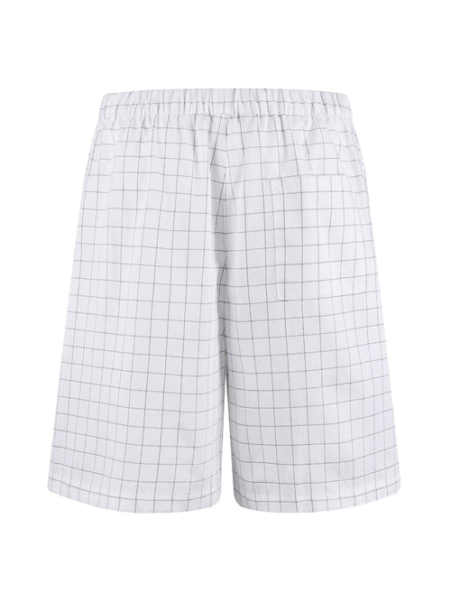 Acne Studios Grid‑Pattern Drawstring Casual Shorts