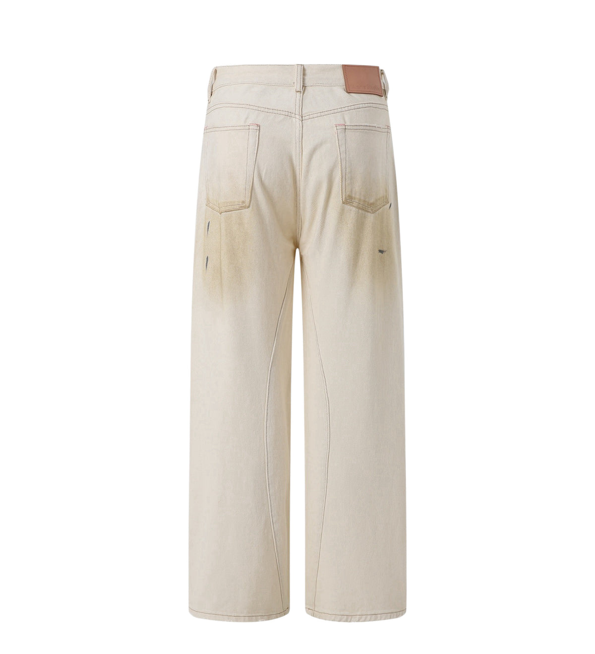 Acne Studios Vintage Paint‑Splatter Wide‑Leg Denim Jeans