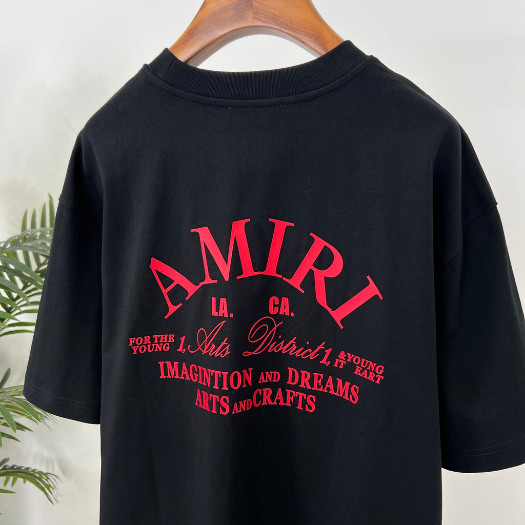AMIRI Arts District Back‑Print Graphic Short‑Sleeve Tee