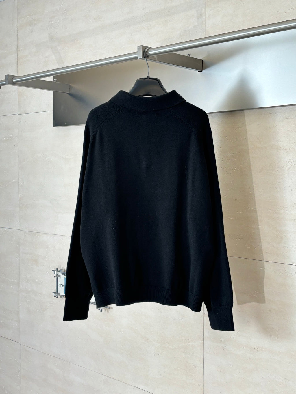 Acne Studios Knitted Long‑Sleeve Polo Sweater