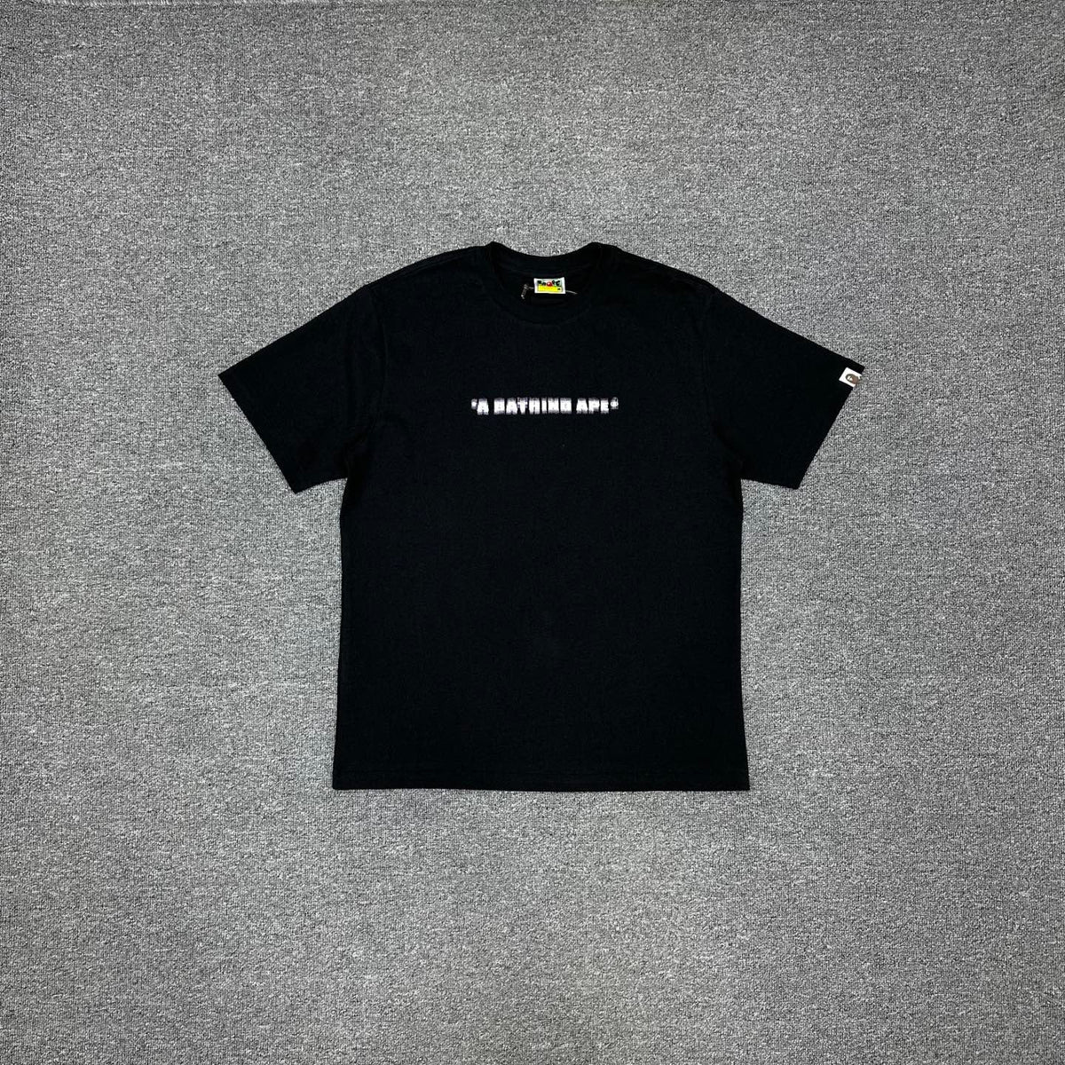 BAPE SS25 Pixel Font "Why Are All Apes Created Equal?" Double-Sided Oversized Heavyweight Unisex T-Shirt
