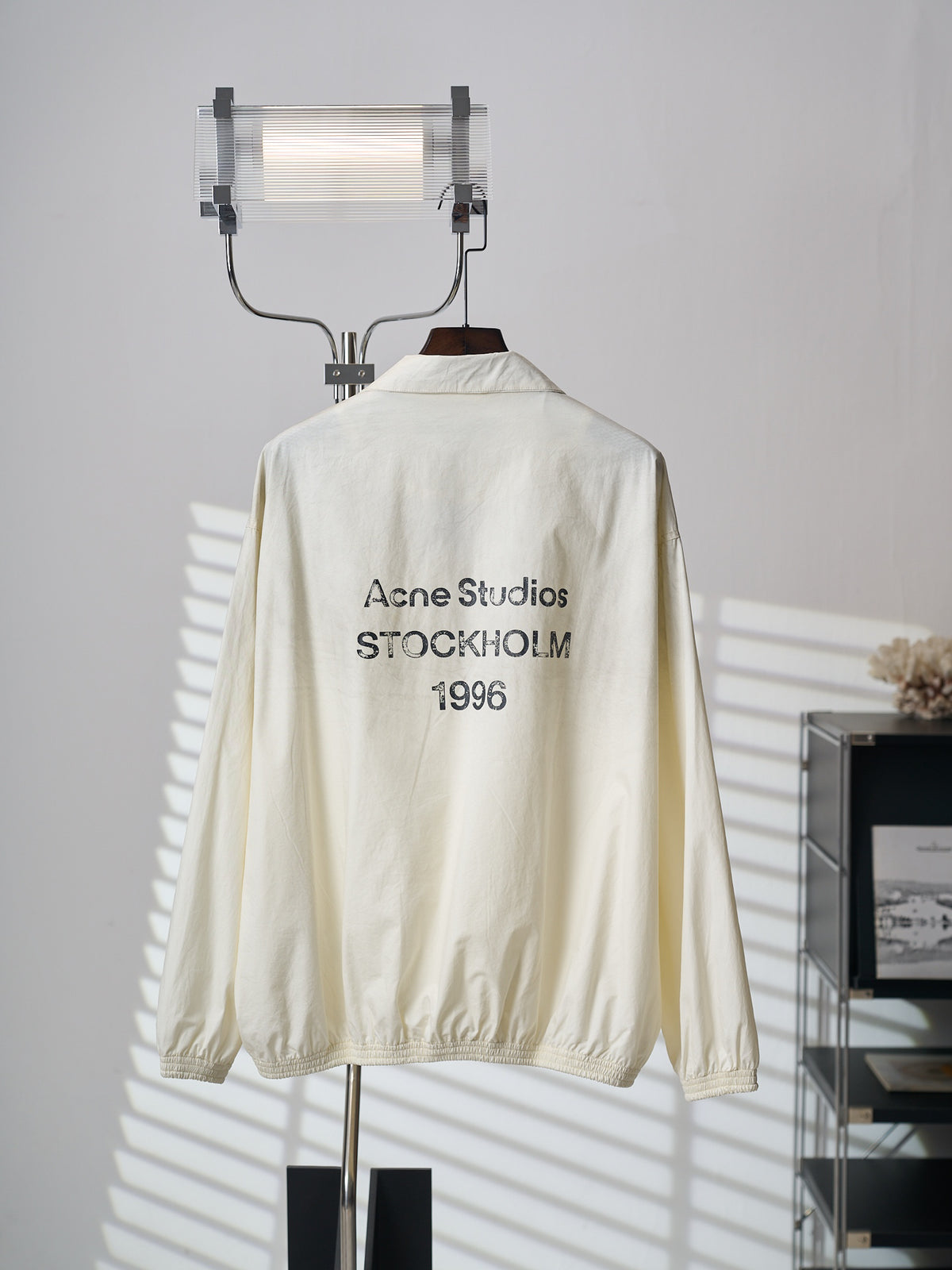 Acne Studios Unisex Zip‑Up Stand‑Collared Windbreaker Jacket