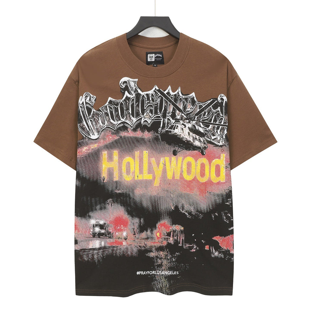 Godspeed Hollywood LA Chaos Short Sleeve Tee (Chocolate Brown)