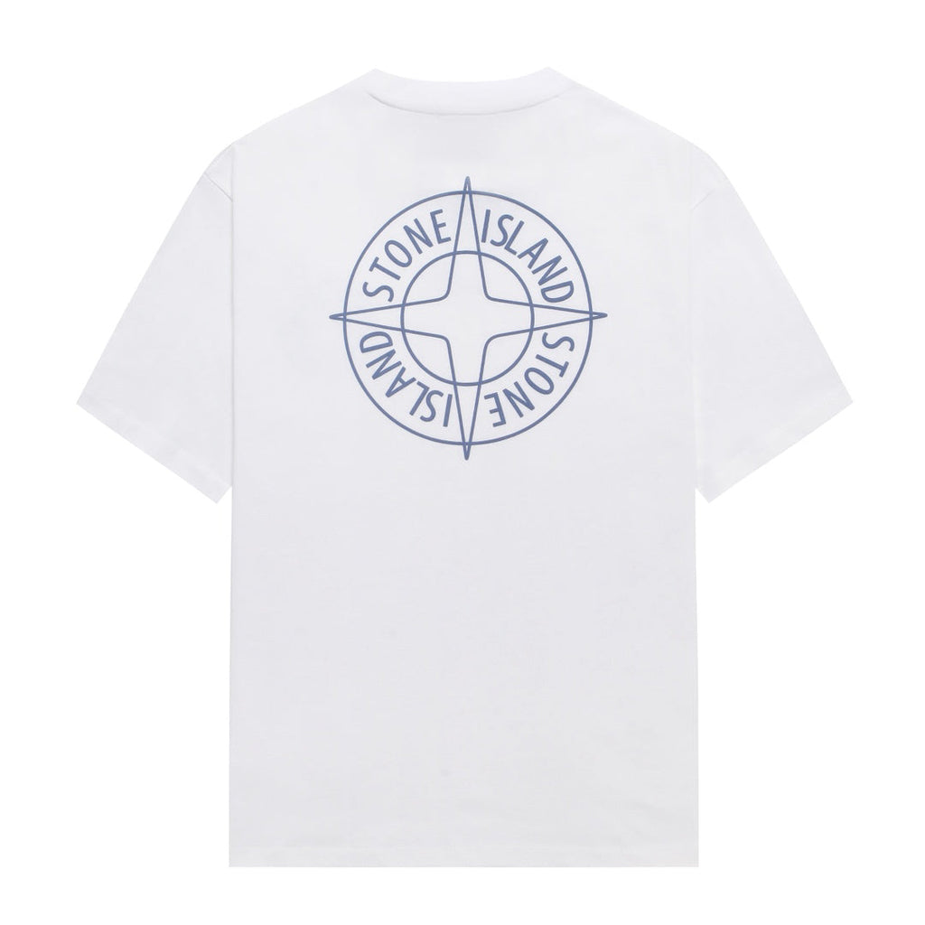 Stone Island Left Chest Circular Compass Badge Print Crew Neck T-Shirt