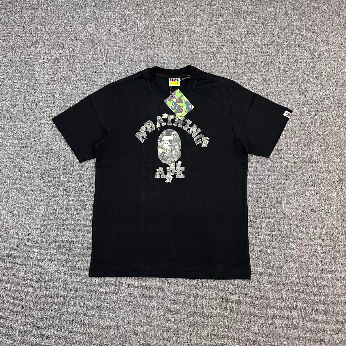 BAPE Tree Edge Camo College Ape Head Heavyweight Oversized Unisex T-Shirt
