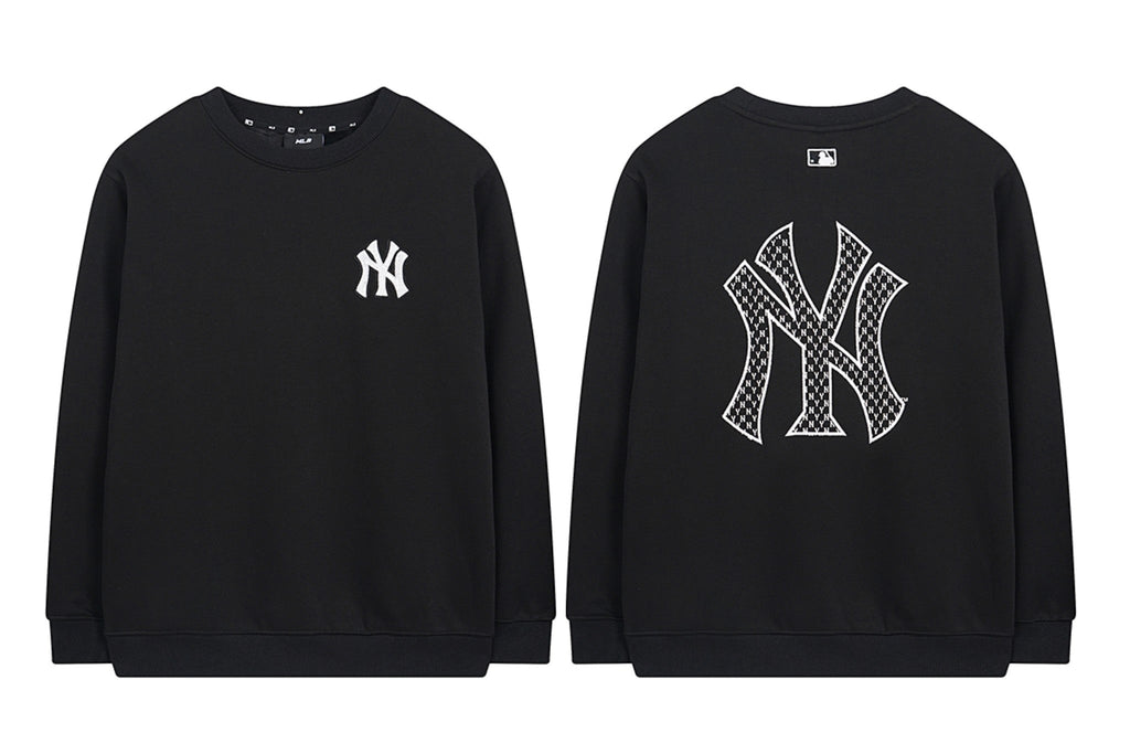NY Yankees Diamond Monogram Fill Crewneck Sweatshirt