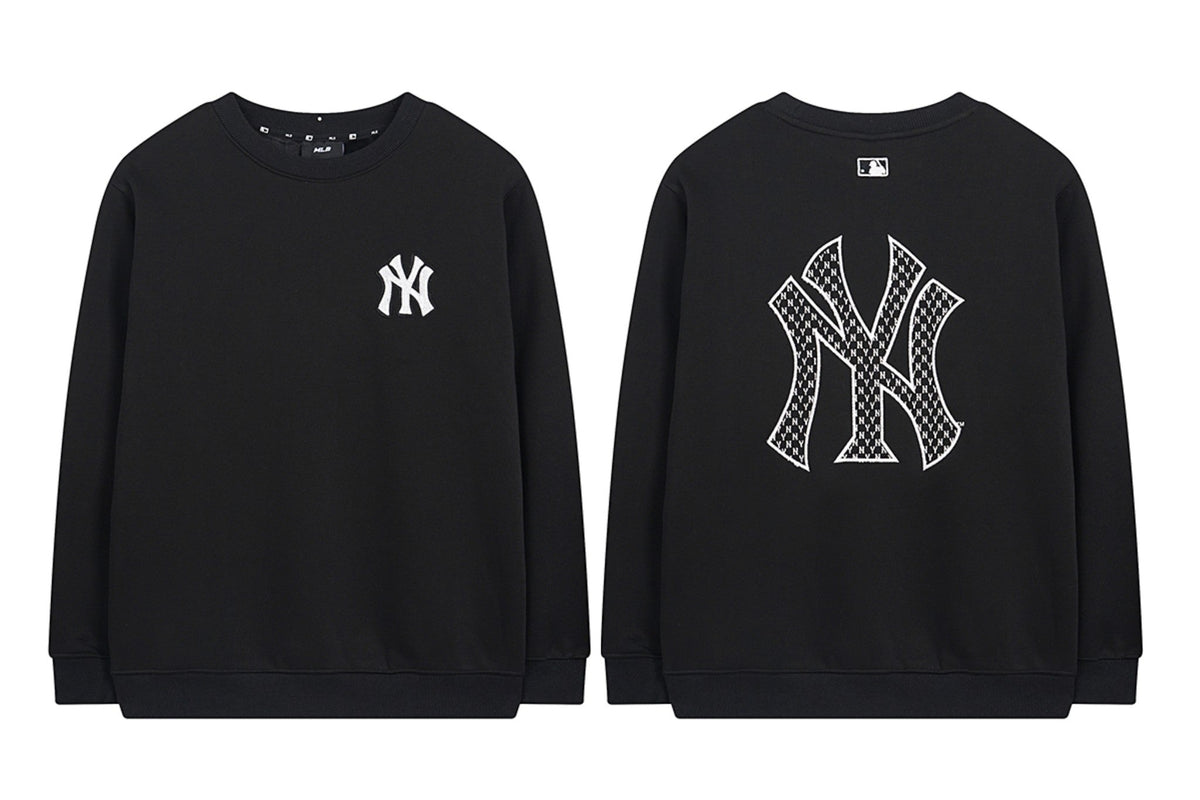NY Yankees Diamond Monogram Fill Crewneck Sweatshirt
