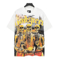 Godspeed Skeleton Basketball Champions Vintage Short‑Sleeve Tee (White)