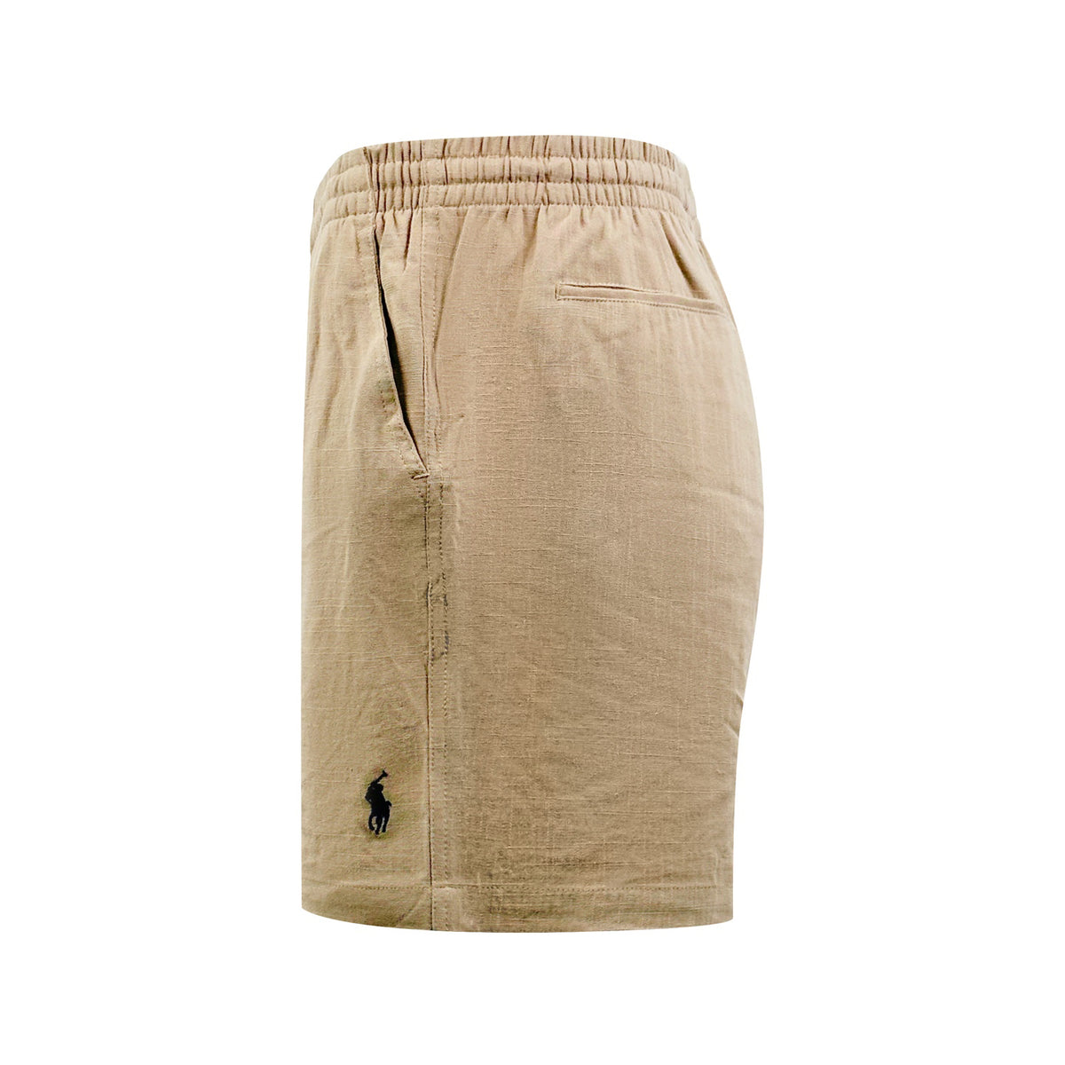 Men's Linen‑Blend Drawstring Elastic‑Waist Casual Shorts