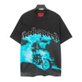 Godspeed Motorcycle Rider Skeleton Short‑Sleeve T‑Shirt (Black)