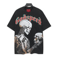 Godspeed Dual Skull Cyborg Confrontation Black Graphic Tee