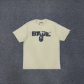 BAPE SS25 Ape Head Interlocking Distressed Block Logo & Neon Green Army Squad Back Print Oversized Heavyweight Unisex T-Shirt