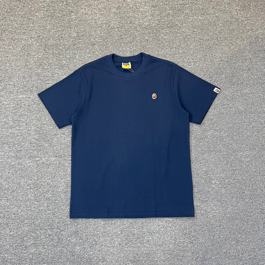 BAPE SS25 Small Ape Head Embroidered Badge Minimalist Oversized Heavyweight Unisex T-Shirt