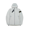Stone Island Hooded Soft-Shell Jacket with Zip Pockets and Compass Badge