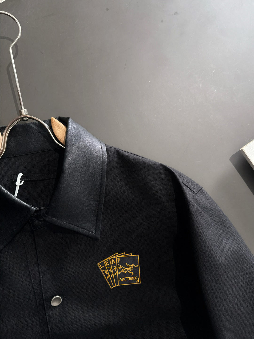 Arc'teryx LEAF Wool Blend Workwear Jacket with Leather Collar