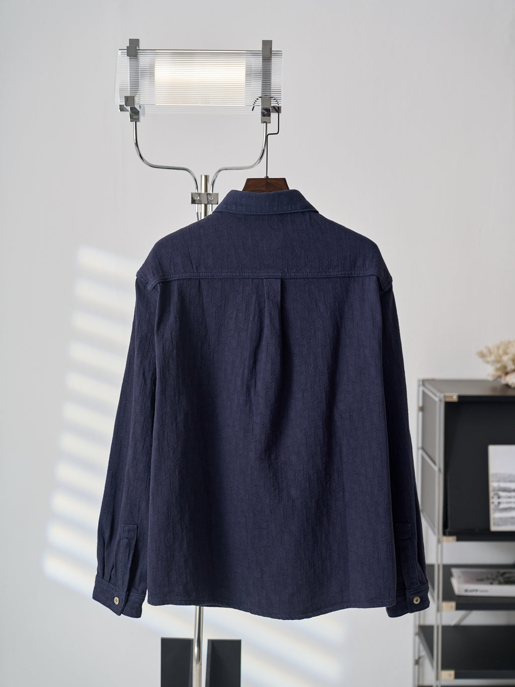 Polo Ralph Lauren Men's Navy Textured Long‑Sleeve Button‑Up Shirt