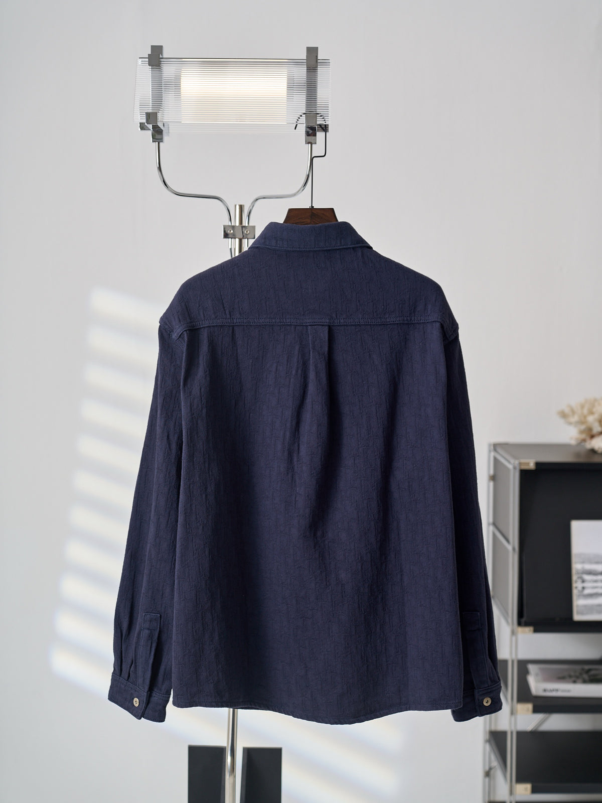 Polo Ralph Lauren Men's Navy Textured Long‑Sleeve Button‑Up Shirt