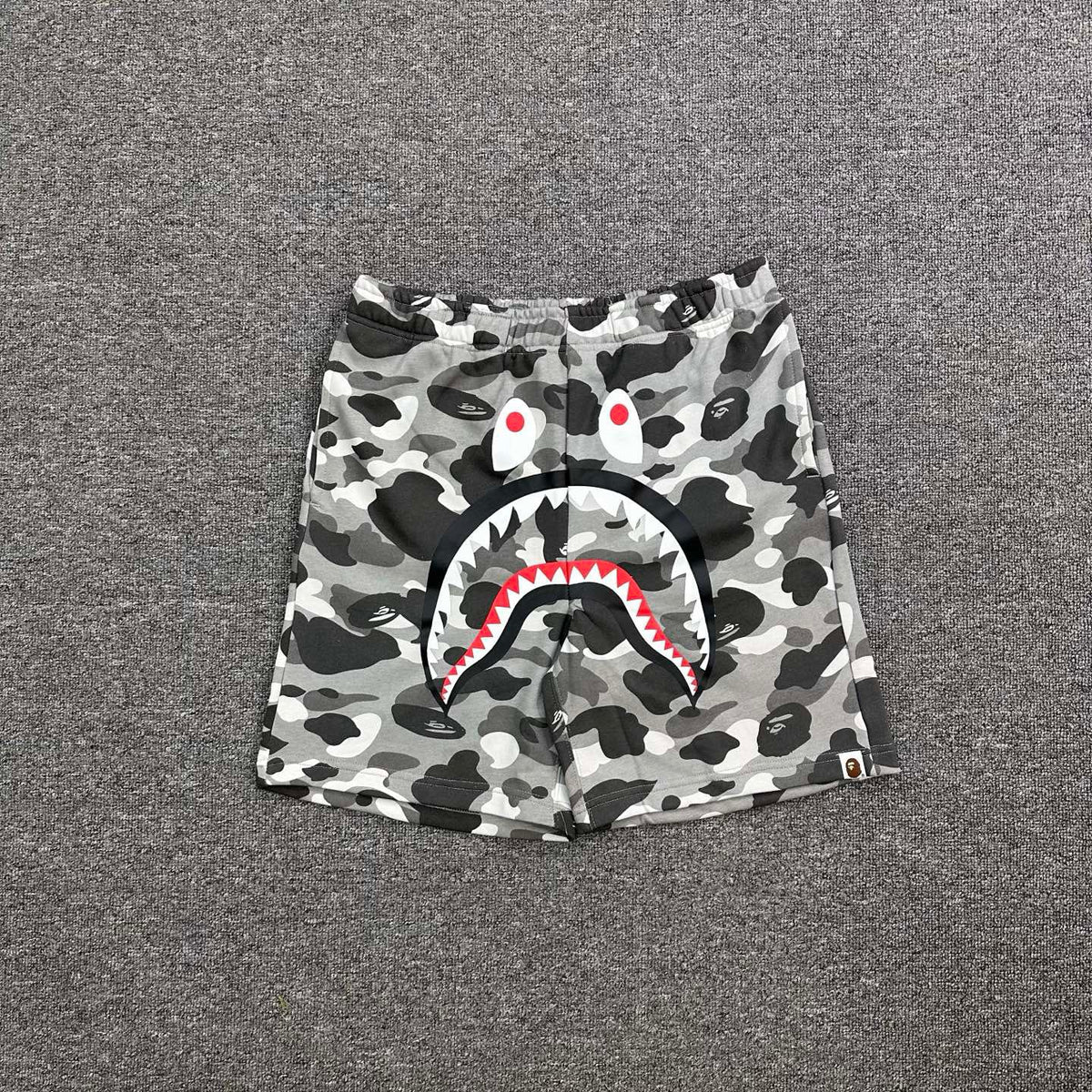 BAPE Camo Shark Shorts