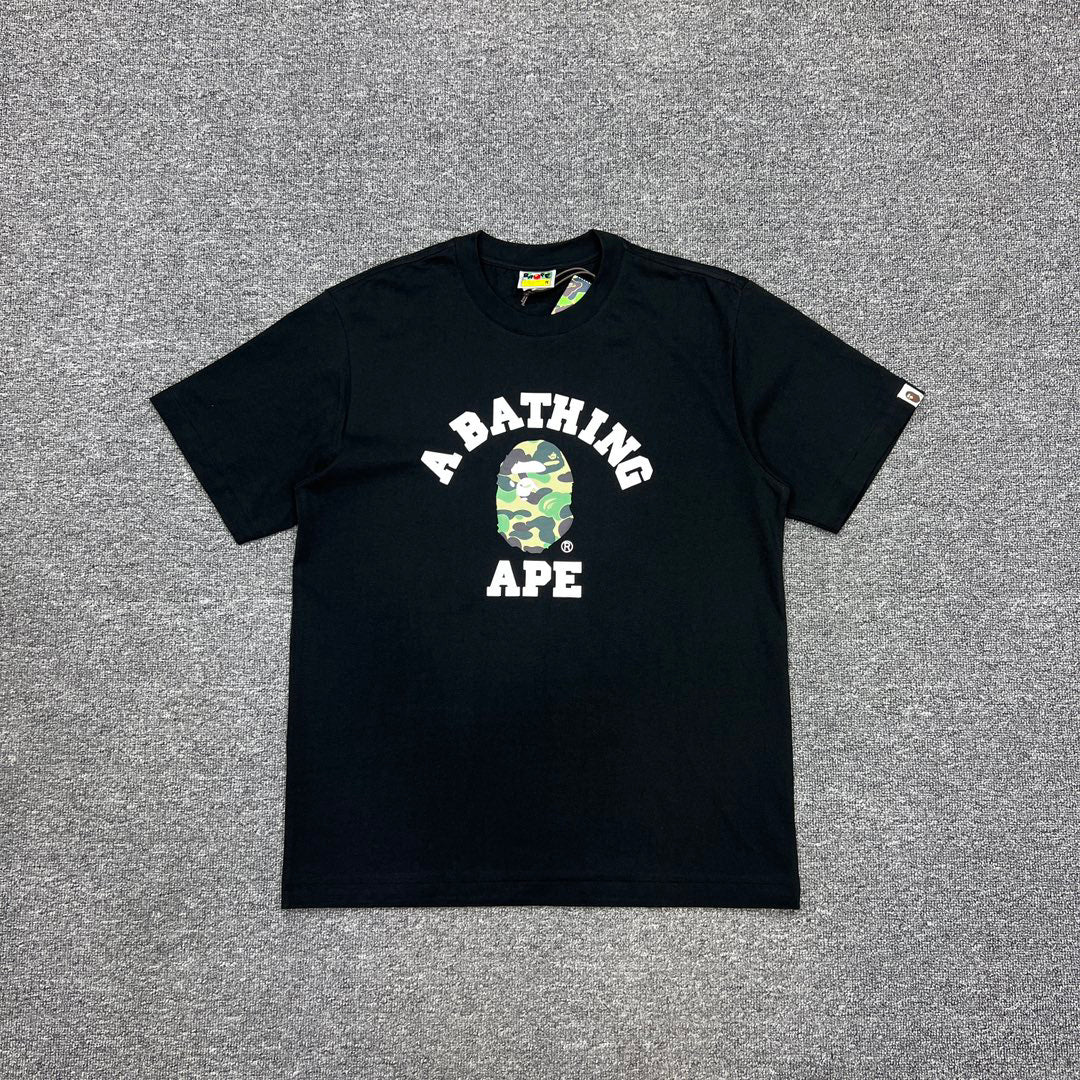 BAPE ABC Camo Ape Head College Tee Oversized Unisex T-Shirt