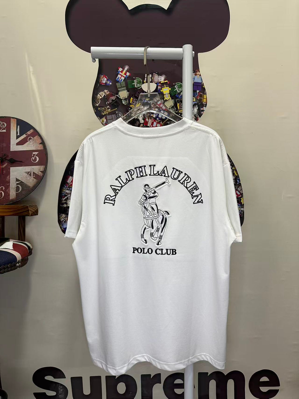 Ralph Lauren Men's Crew‑Neck Short‑Sleeve Chest Logo Print T‑Shirt